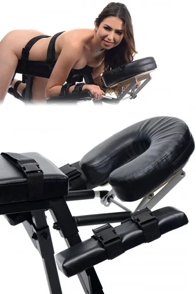 Master Series Faux Leather Sex Bench with Adjustable Restraints — image 13 of 13