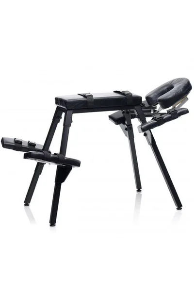 Master Series Faux Leather Sex Bench with Adjustable Restraints — image 9 of 13