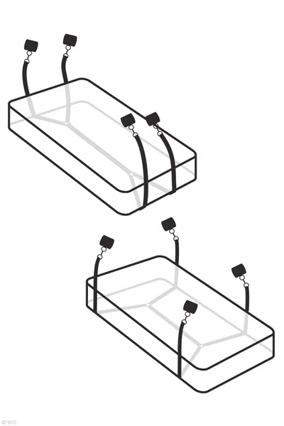 Pipedream Fetish Wraparound Mattress Bondage Restraints with Cuffs — image 6 of 16