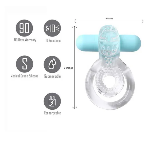 Jayden Rechargeable Vibrating Erection Enhancer Ring by Maia Toys — image 4 of 5