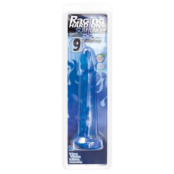 Raging Hard-Ons Slimline 9 Inch Crystal Jelly Anal Dildo by Doc Johnson — image 7 of 7