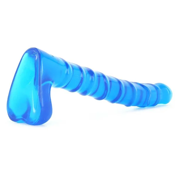 Raging Hard-Ons Slimline 9 Inch Crystal Jelly Anal Dildo by Doc Johnson — image 4 of 7