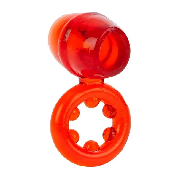 Dual Support Magnum Cock and Ball Ring by Cal Exotics | Red — image 3 of 6