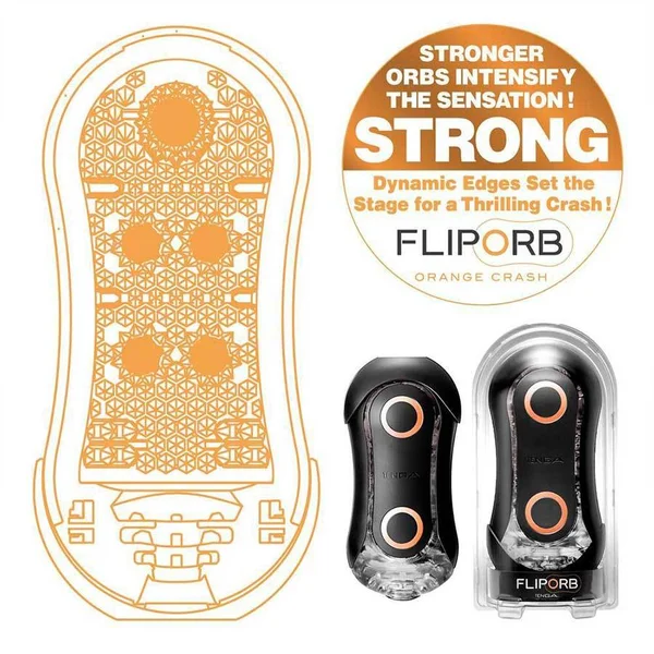 Tenga Flip Orb Strong Masturbator Series | Beaded Discreet Stroker — image 5 of 11