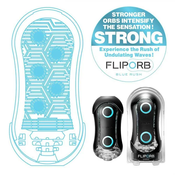 Tenga Flip Orb Strong Masturbator Series | Beaded Discreet Stroker — image 4 of 11