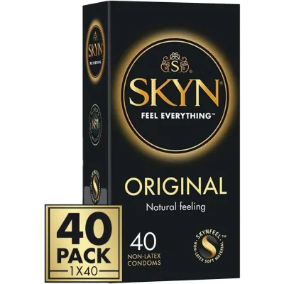 SKYN Original Non Latex Condoms Natural 40 Count