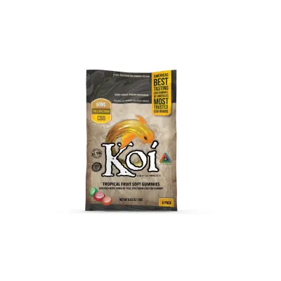 Koi CBD Tropical Fruit Gummies 60mg 6 Pc Each