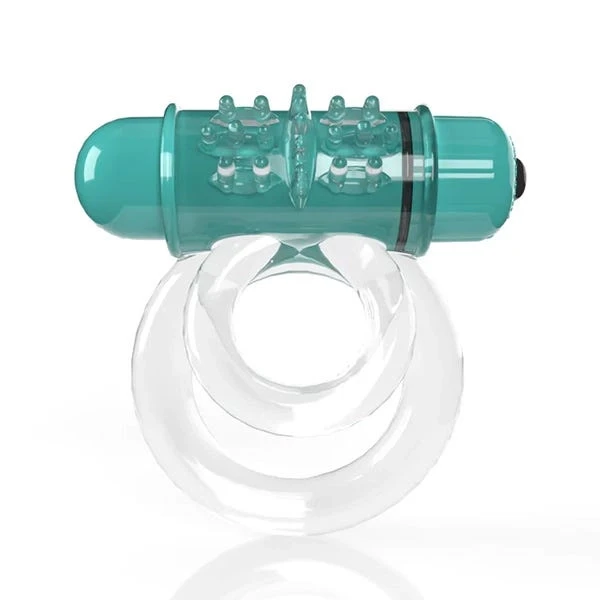 Screaming O - 4B Double O Vibrating Bullet Dual Cock Ring