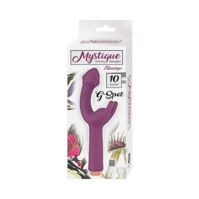 G Spot Vibrators Nasstoys Mystique G spot Rechargeable Silicone Dual Stimulation Vibrator Eggplant