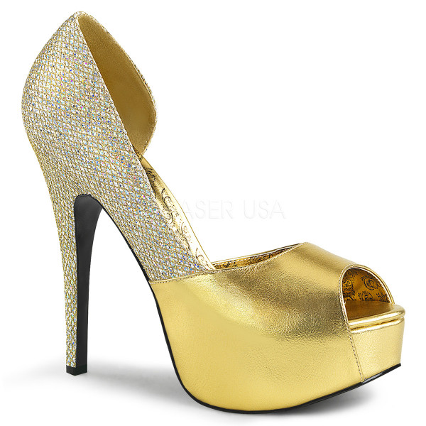 5 3/4 inches Heel, 1 3/4 inches Hidden PF Peep Toe D\'Orsay Pump — image 5 of 12