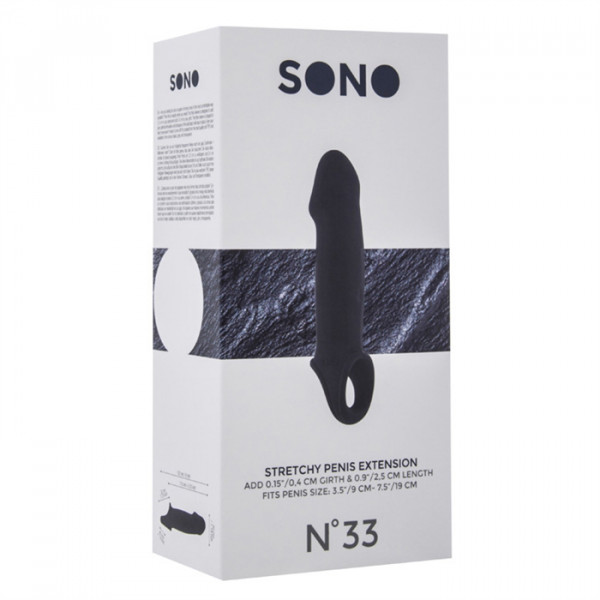 N033 STRETCHY PENIS EXTENSION GREY SONO
