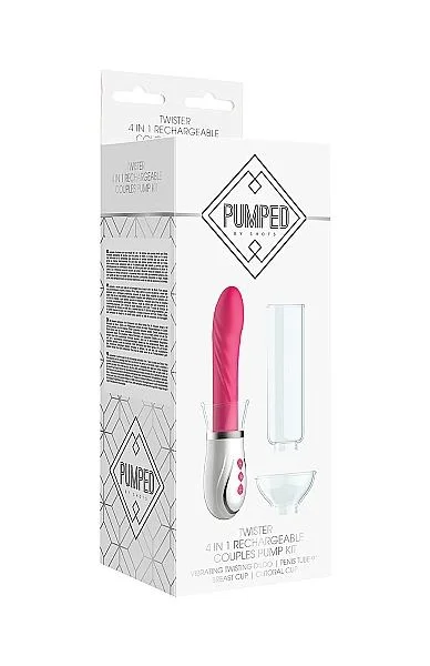 Pumped Twister 4 In 1 Rechargeable Couples Pump Kit Pink — image 2 of 8
