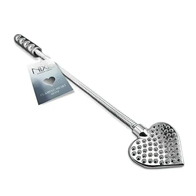 Nixie Stainless Steel Heart Riding Crop
