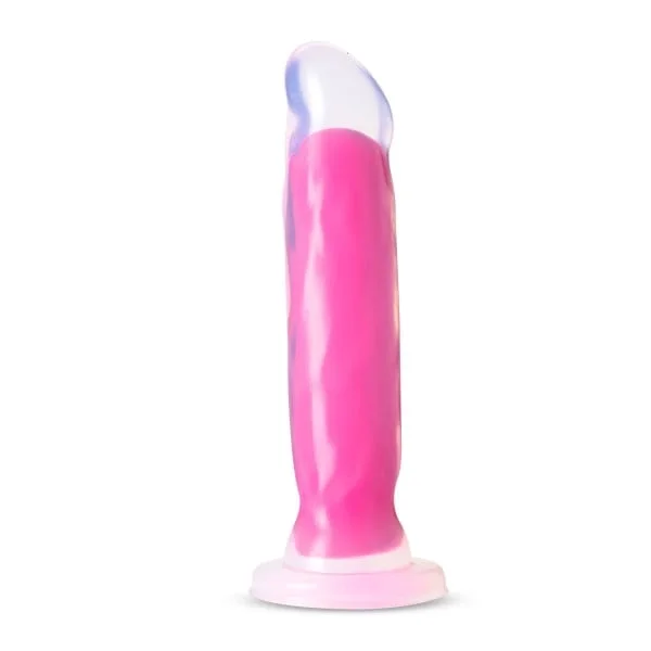 Blush - Neo Elite - Glow in the Dark 8" Silicone Dual Density Dildo - Pink — image 5 of 6