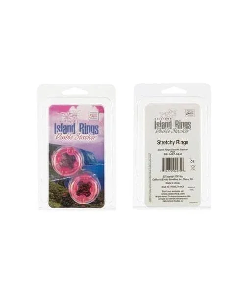 Island Rings - Double Stacker - Pink