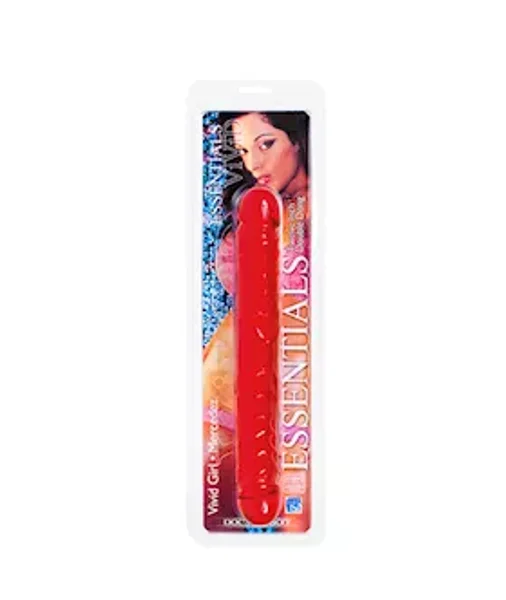 Vivid Essentials 12 Inch Double Dong - Red — image 7 of 7