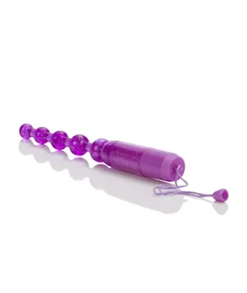 Waterproof Vibrating Pleasure Beads Purple - Purple — image 8 of 9