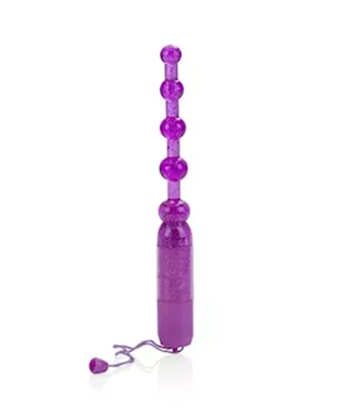 Waterproof Vibrating Pleasure Beads Purple - Purple — image 6 of 9