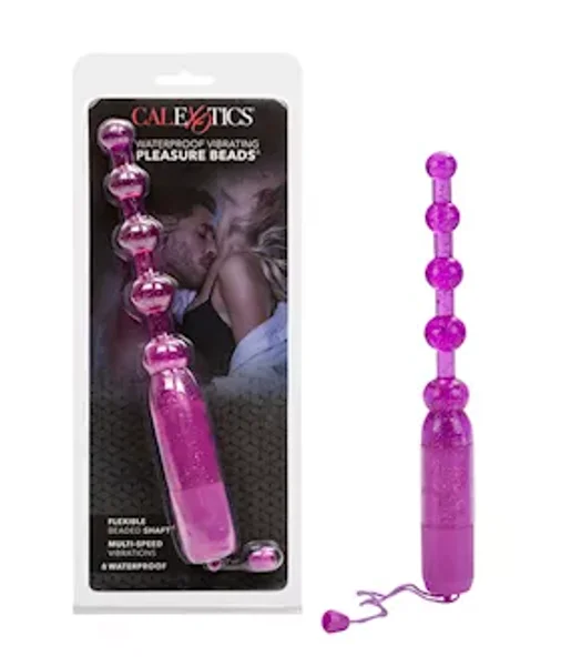 Waterproof Vibrating Pleasure Beads Purple - Purple — image 7 of 9