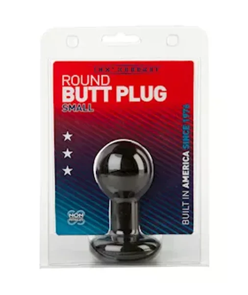 Round Butt Plug Small - Black — image 15 of 15