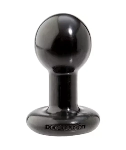 Round Butt Plug Small - Black — image 14 of 15