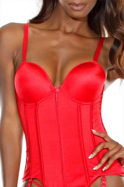 Coquette Love Note Stretch Knit Bustier