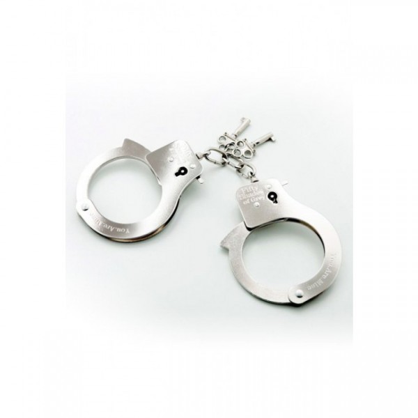 Fifty Shades of Grey You. Are. Mine. Metal Handcuffs