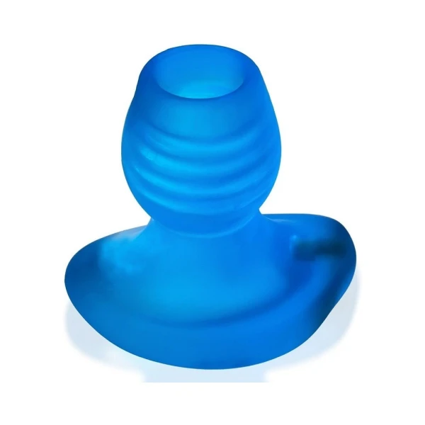 Butt Plugs: Oxballs Glowhole-1 Hollow Buttplug With Led Insert Small Blue Morph