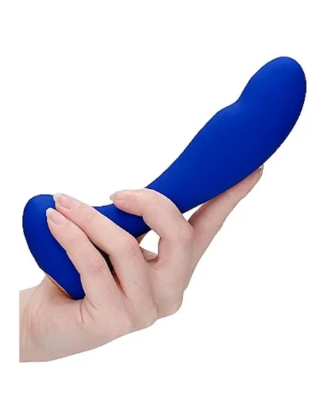 G-spot And Prostate Vibrator - Finesse  - Blue - 6.8 Inch
