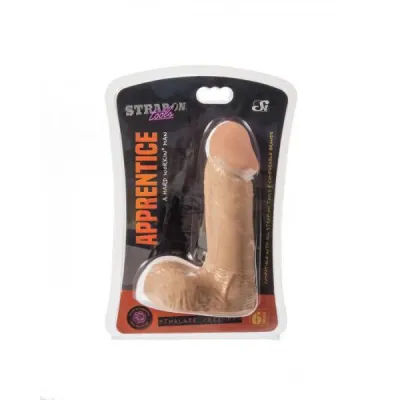 Apprentice Strap On Tools 6 inches Dildo Beige