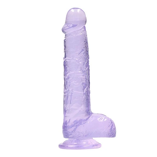 RealRock 6-inch Crystal Clear Dildo with Balls