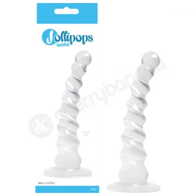 Jollipops Twisted Clear Butt Plug