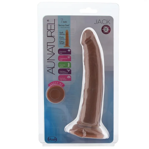 Au Naturel 7 Inch Jack Sensa Feel Dildo