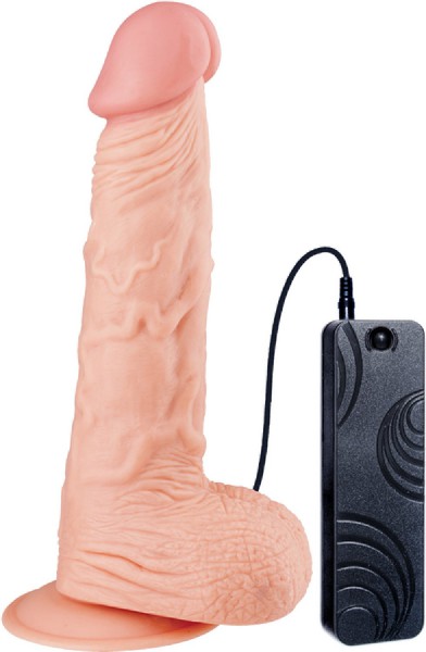 9" Vibrating Dong (Flesh)