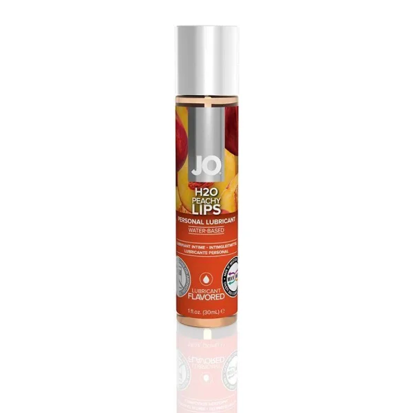 System Jo H2O Peachy Lips - Water-Based Flavored Lube | 1oz