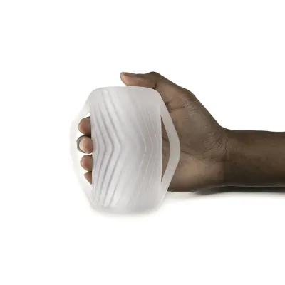 Perfect Fit Male Masturbator With Grips Clear