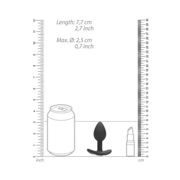 Ouch! Regular Diamond Butt Plug With Handle - Black — image 5 of 9