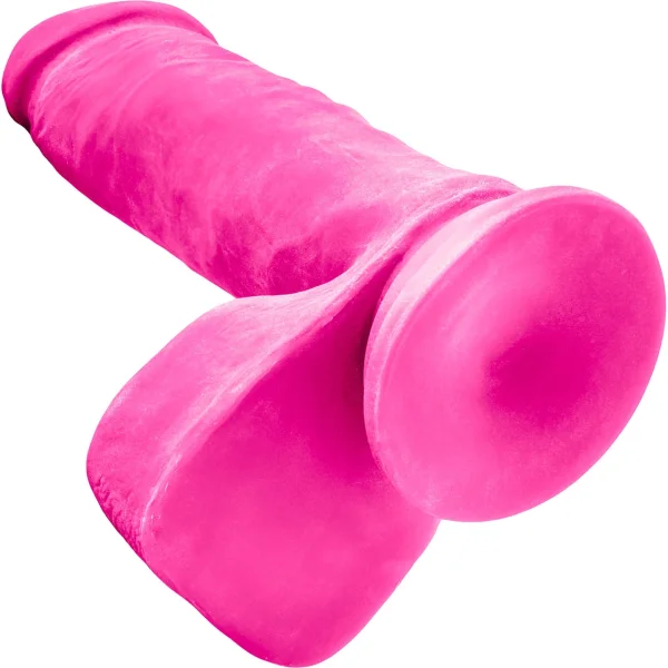 Au Naturel Bold Hero 8 Inch Sensa Feel Dual Density Dildo By Blush - Pink