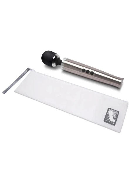 Le Wand Die Cast Rechargeable Vibrating Body Massager - Silver