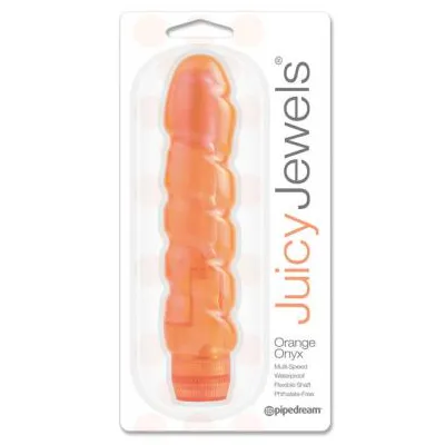 Juicy Jewels Orange Onyx Vibrator Waterproof Orange