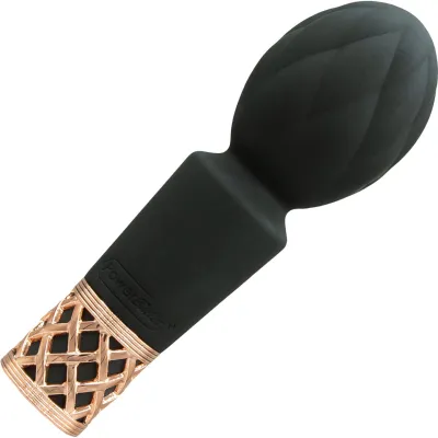 Pillow Talk Secrets Pleasure Rechargeable Silicone Mini Wand Black Rose Gold