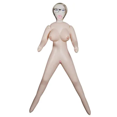 Excellent Power Daisy Dare Inflatable Blonde Love Doll with Glasses