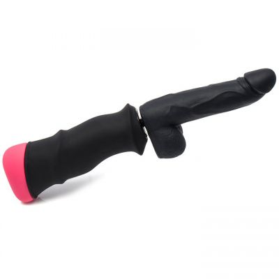 Bondara Handheld Thrusting Machine with Dildo 6 5 Inch
