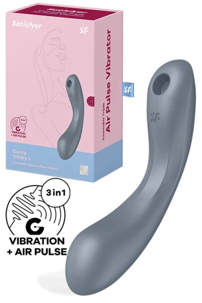 Satisfyer Curvy Trinity 1 Multifunction 6.9" 3 in 1 Vibrator