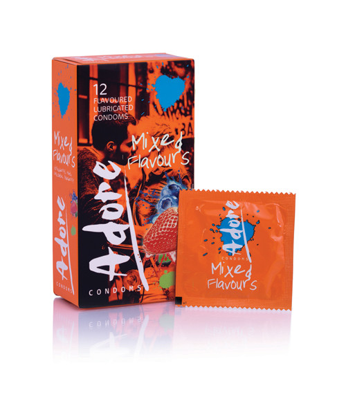 Adore Flavours Condoms - 12 Condoms