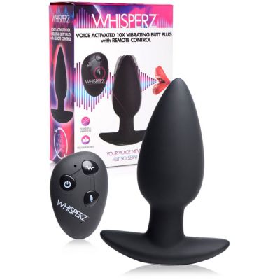 Whisperz Voice Activated Vibrating Butt Plug With Remote