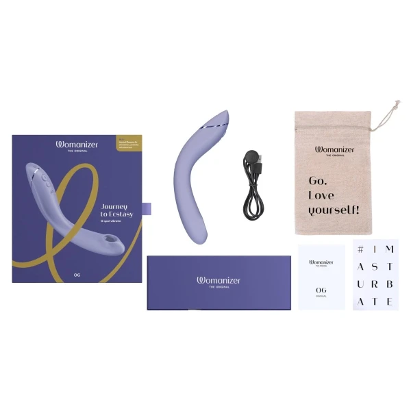 Clitoral Stimulation:  Womanizer Og G-spot Pleasure Air Stimulator Lilac