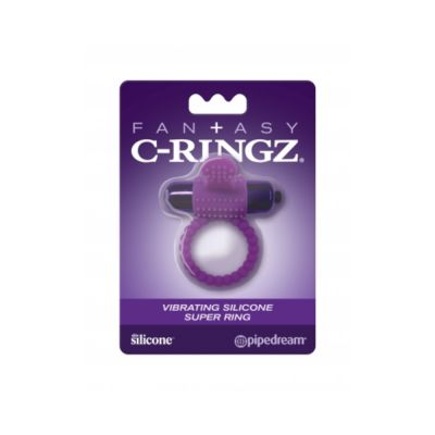 Fcr Fantasy C ringz Vibrating Silicone Super Ring Purple