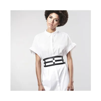 Maze Wide Belt And Restraints Black Os