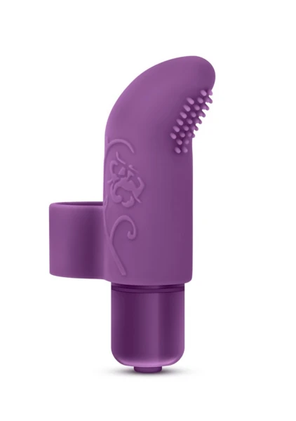 Blush Silicone Finger Vibe 7X Waterproof Blue